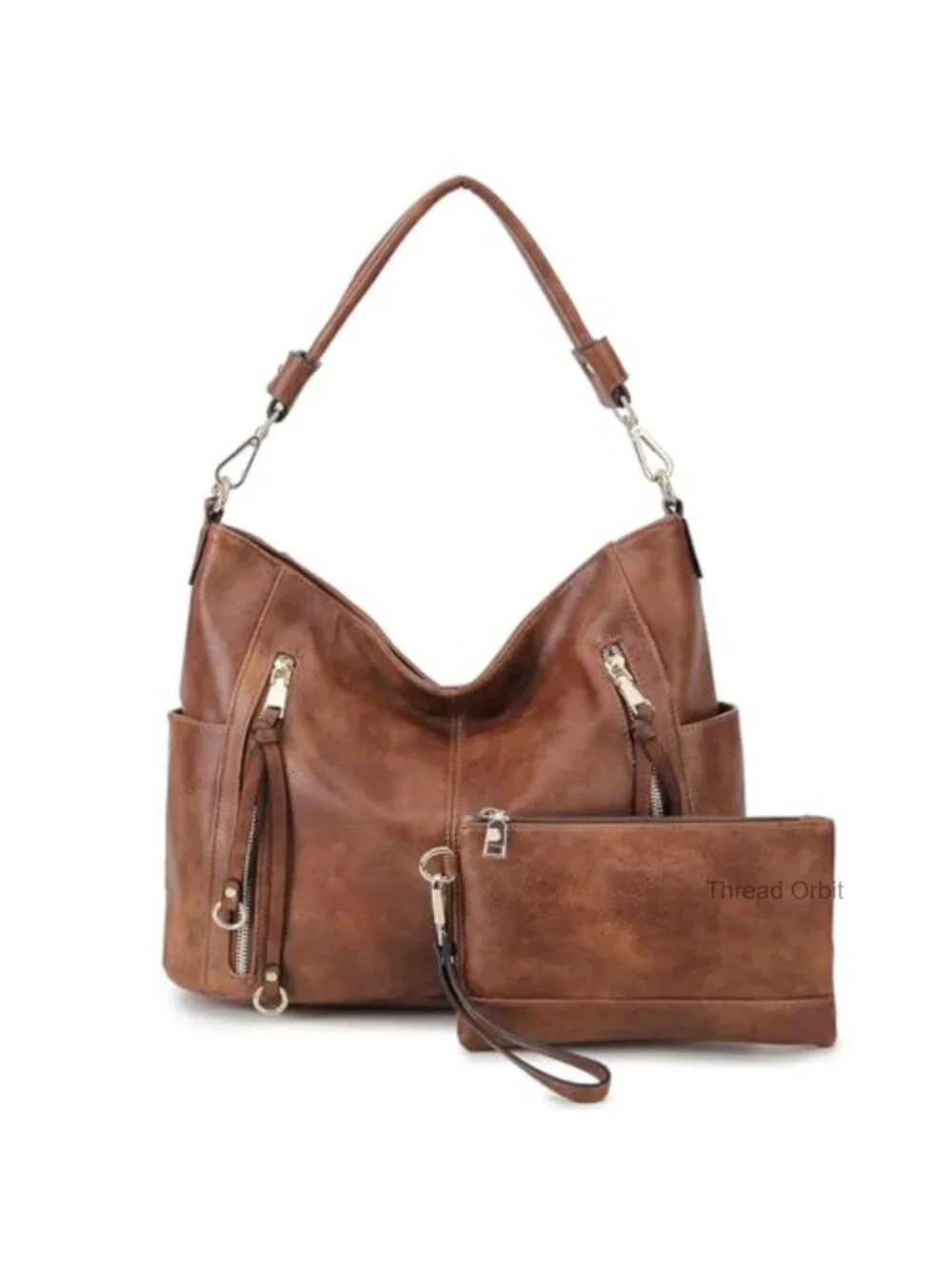 PU Leather Hobo Bag Crossbody Shoulder Bag for Work Travel